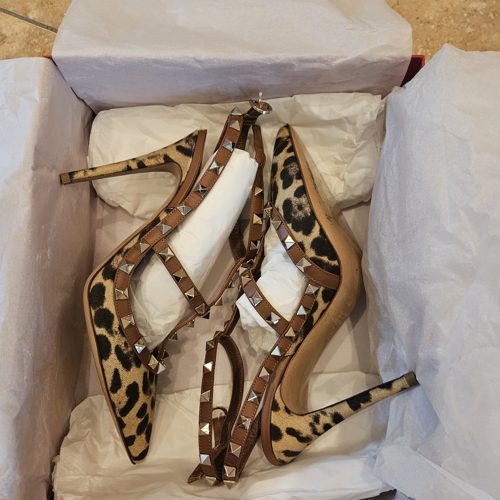 Valentino Garavani Brown Stiletto Heels